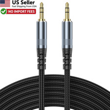 10ft 3.5mm AUX Audio Cable Male to Male HiFi Stereo TRS Jack FROM USA
