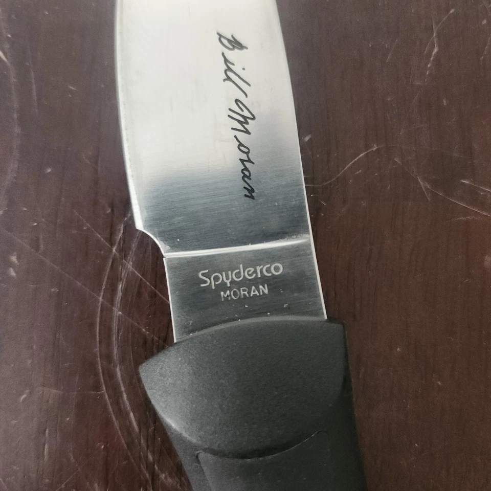 Spyderco Bill Moran Upswept FB01P Fixed Blade Knife 3.875" VG-10 Blade w/Sheath - Image 4 of 4