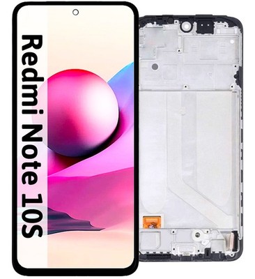 Für Xiaomi Redmi Note 10 / 10S Display In-Cell Komplettes Bildschirm LCD Rahmen
