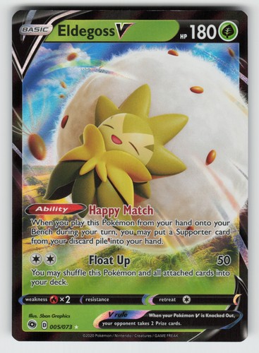 UR - 02 Holo Eldegoss V 05/73 Ultra Rare Champion's Path
