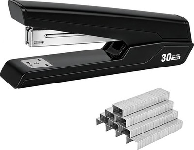 Metal Stapler with 830 Staples, Office Stapler, Staplers for Desk, 30 Sheet