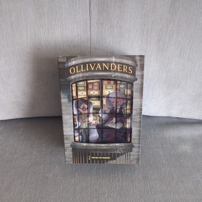 NEU Hallmark Harry Potter und Ollivander Zauberstab Shop 2er Set Weihnachtsschmuck