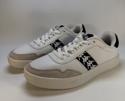 Kappa 222 Banda Barnel 7 Low Top Sneakers White Black Suede Men s US 7 EU 39