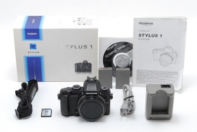  READ [NEAR MINT in Box] Olympus Stylus 1 Black 12.0 MP Digital Camera Japan