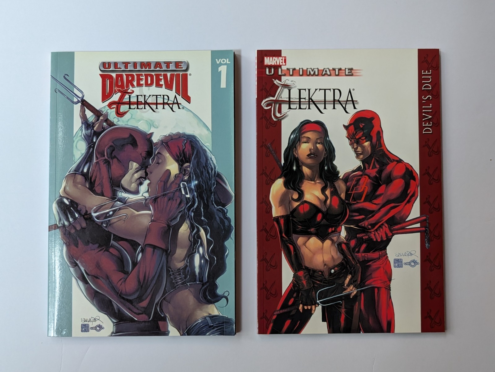 Ultimate Daredevil and Elektra trade paperbacks Marvel Comics TPBs collection