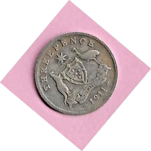 1911 George V Threepence — photo from the most recent tracked eBay sale