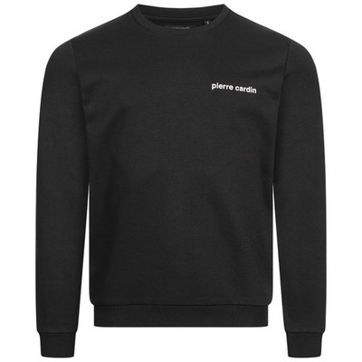 Pierre Cardin Round Neck Crew Herren Sweatshirt Pullover schwarz neu