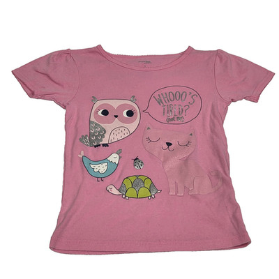 Carter's pink short-sleeve t-shirt girls size 7