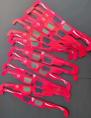 Vintage 80s 90s Coca-Cola 3D Glasses Lot of 20 Super Bowl Commercial Cardboard