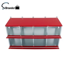 Chicken Nesting Boxes 8 Compartment Metal Poultry Nest Box Easy To Install