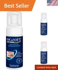 Gentle Eye Makeup Remover - Lid Scrub Foaming Cleanser for Daily Use 7.25 fl oz