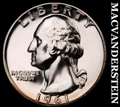1961 Washington Quarter- Silver Lustrous Choice Gem Proof  #i4358