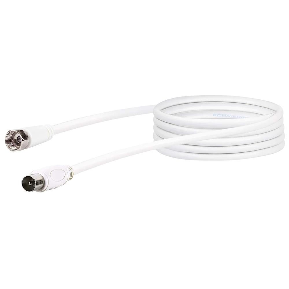 Schwaiger SAT-Adapterkabel 75 dB F-Stecker an IEC-Stecker 3 m 2-fach Abschirmung 2090₽