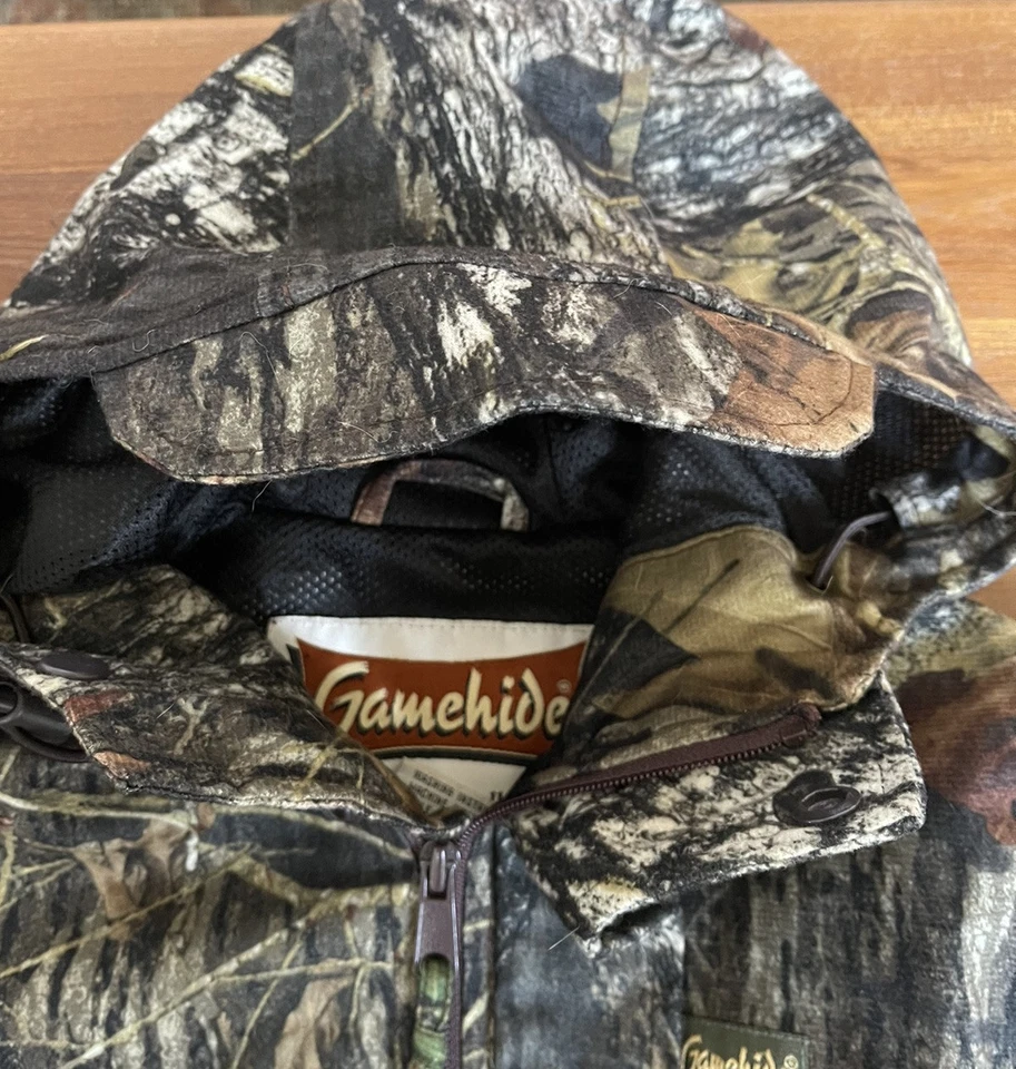 vtg Gamehide Jacket Youth Boys Medium Camo Hunting coat Mossy Oak break out - Image 4 of 4