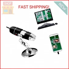 Jiusion 40 to 1000x Magnification Endoscope, 8 LED USB 2.0 Digital Microscope, M