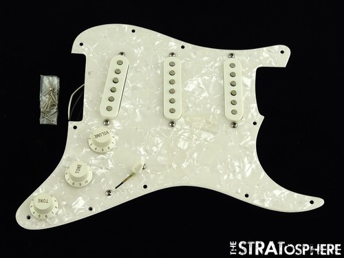 USED Fender MIM Standard Strat LOADED PICKGUARD Guitar Parts Pearloid