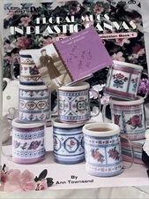 Leisure Arts Floral Mugs In Plastic Canvas Book 1 