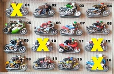 Figurines moto Joe Bar Team en résine