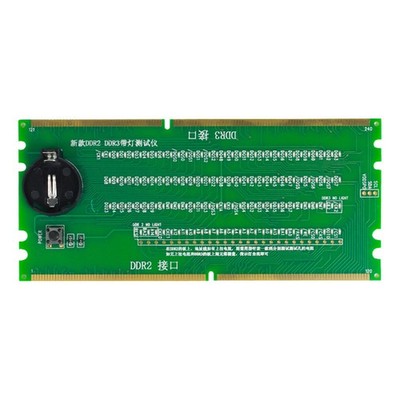 1PC Tester Memory Slot Tester Desktop Board For DDR2 DDR3 Memory Slot With LED