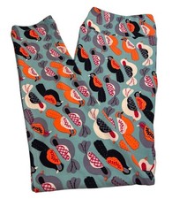LuLaRoe Leggings TC Tall Curvy Animal TURQUOISE Fun Colorful BIRD Modern Casual