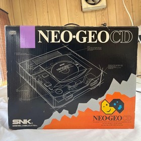 SNK NEOGEO CD Console System CD-T01 Black Controllers Cables Boxed Japan