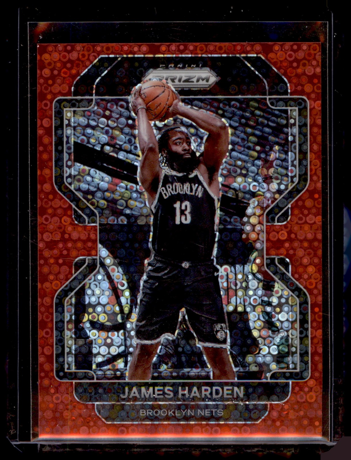 2021-22 Panini Prizm #44 James Harden Fast Break Red #/100