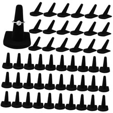 Finger Ring Display Black Velvet Ring Storage Holder Black Velvet Drawer 48
