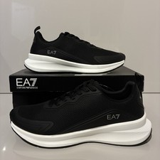 Image of EA7 Maverick Black White Emporio Armani Knit Trainer X8X150 - Brand New-Size 7.5