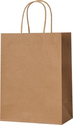 Brown Paper  Bags with Handles in Bulk, 100pcs Kraft Paper Bags 8x4.5x10.8 inch,