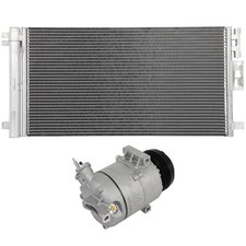 AC Condenser & AC Compressor Cooling Kit For 2005-2006 Pontiac Pursuit 2.2L 2.4L