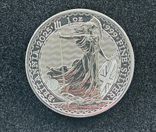 Royal Mint 2025 1oz FineSilver Silver Britannia Coin in coin capsule