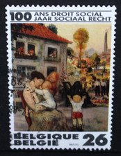 BELGIUM 1987 Belgian Social Law Leisure Time by Paulus Set of 1 Fine USED SG2921