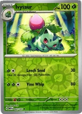 Ivysaur Reverse Holo SV: Scarlet & Violet 151 002/165 NM Uncommon