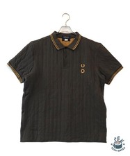 FRED PERRY × CRAIG GREEN Quilted Polo Size: L Brown Men