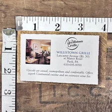 90s Restaurant Double Sided Print Ad Magazine Advert Paoli PA Boston MA Budapest