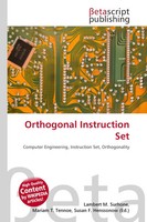 Lambert M. Surhone (U. A.) | Orthogonal Instruction Set | Taschenbuch | Englisch