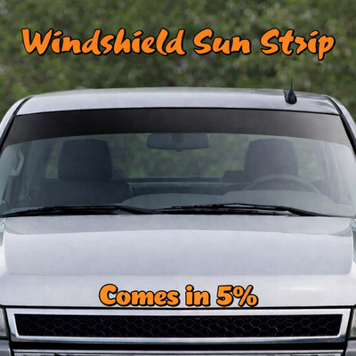 Fits 16-23 Dodge Charger Precut Windshield Window Tint Brow Visor - 5%