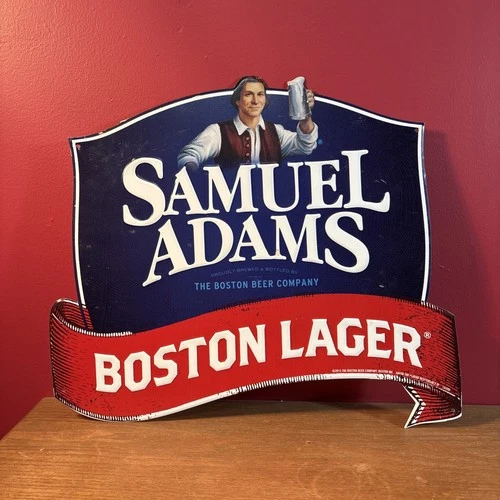 Vtg Samuel Adam’s Boston Lager Advertising Tin Sign 2015