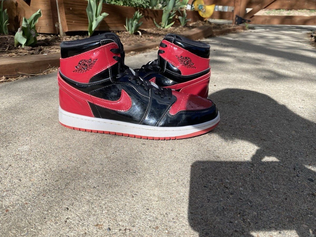 Jordan Air Jordan 1 Retro High OG Patent Bred High Top Sneakers
