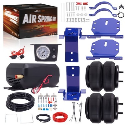 Air Spring Bag Tow Assist Rear & Compressor Kit for Ford Excursion 2WD 2000-2006