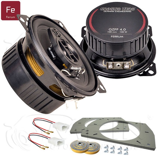 Ground Zero Lautsprecher FüR Chevrolet Matiz Ii Ab 2005 Heck Hinten 100W #B1CL-image