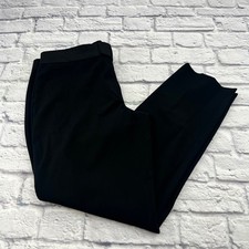 Ann Taylor Womens Black Straight Leg Dress Pants with Bow Detail Size 12
