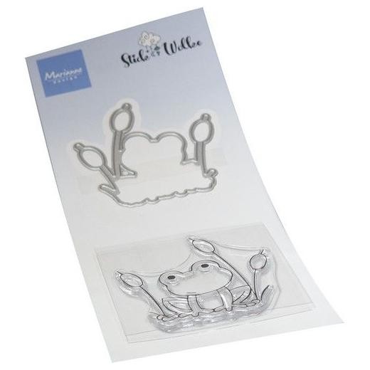 Marianne Design Clear Stamps & Cutting Dies - Frog CS1155