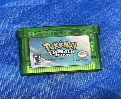 Pokemon Emerald All 386 Shiny Complete Pokedex Cartridge Unlocked GBA GameBoy