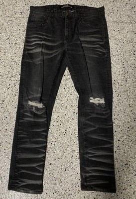 VTG Copper Rivet 90's Y2K Grunge Goth Distressed Workwear Jeans Men s 36x30