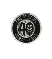 Patch - C&D Visionary - Misfits - 40 Years 3" Round Logo Icon Iron-On NEW
