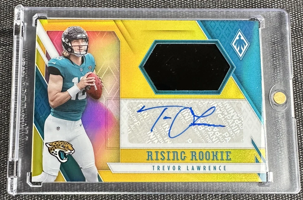 Trevor Lawrence 2021 Panini Phoenix Yellow Patch Auto /25 RC RPA