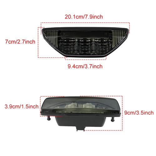 Conjunto de luz trasera LED para Honda TRX 250EX Recon 250 2006-16/Rancher 420 14-16 - Imagen 6 de 9
