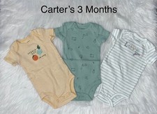 Carter's 3 Pack of Bodysuits 3 Months NWOT