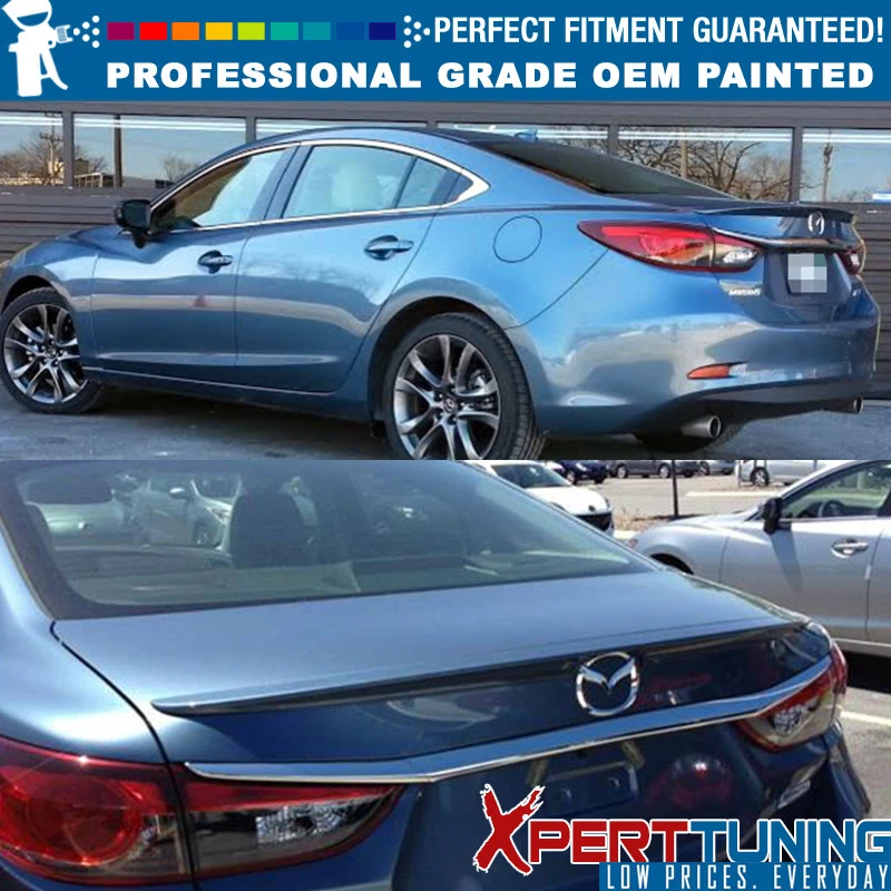 Fits 14-21 Mazda6 Sedan OE Factory Flush Mount Trunk Spoiler Painted Color Foto 4 de 4